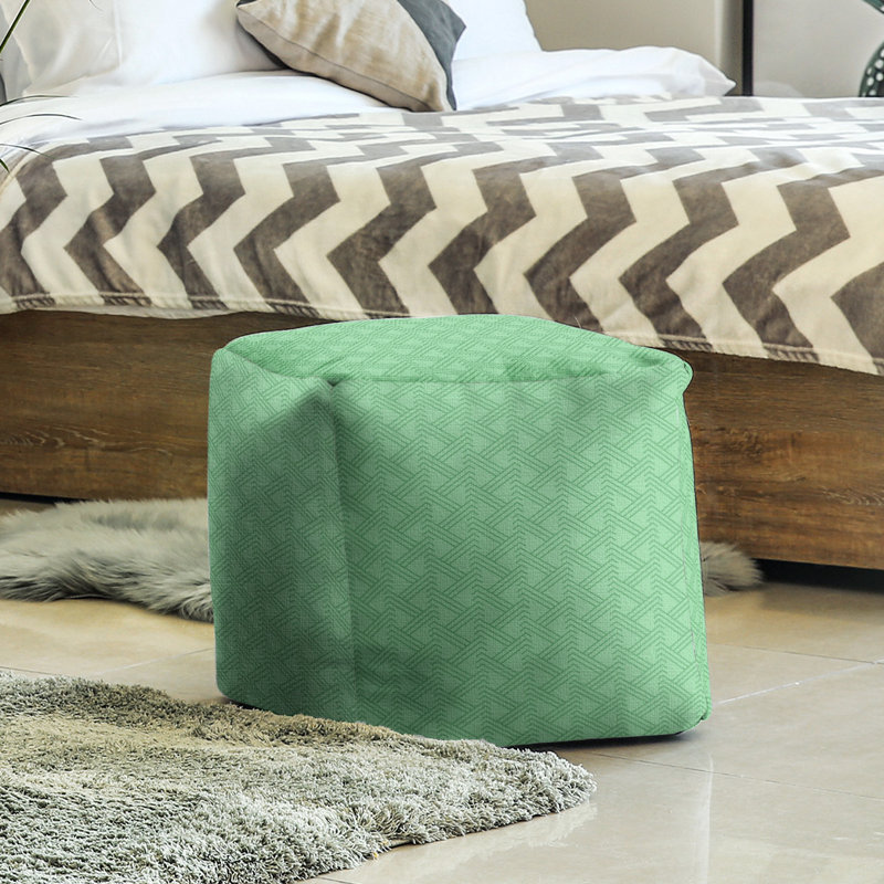 Upholstered Ottoman, Green