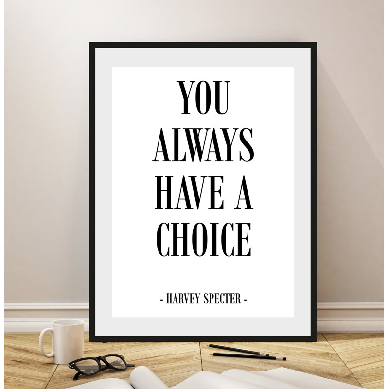 Text - Single Picture Frame Print