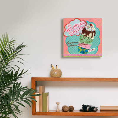  'Dream Cone 4' by Fiona Stokes-Gilbert Canvas Wall Art, 12" x 12"