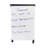 3 Compartment Tote Tray Cart