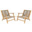 Fauteuils club d'extérieur en bois d'acacia Sierra-348019143