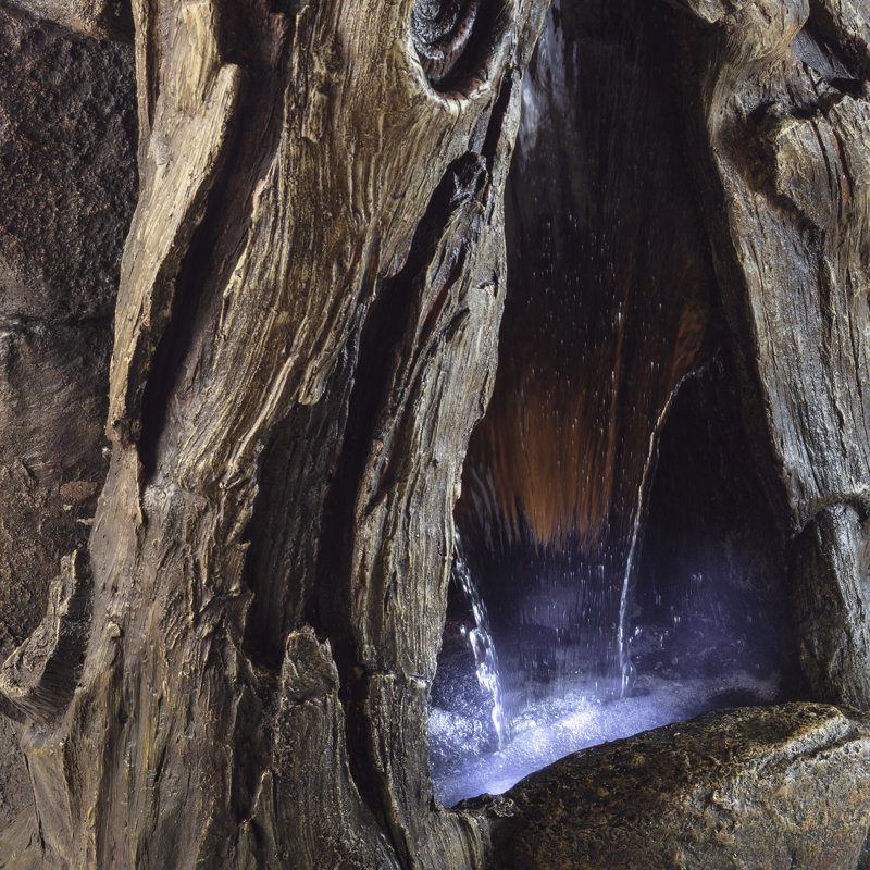 Cascade Fountain with Lights, 52" H x 22" W x 30" D