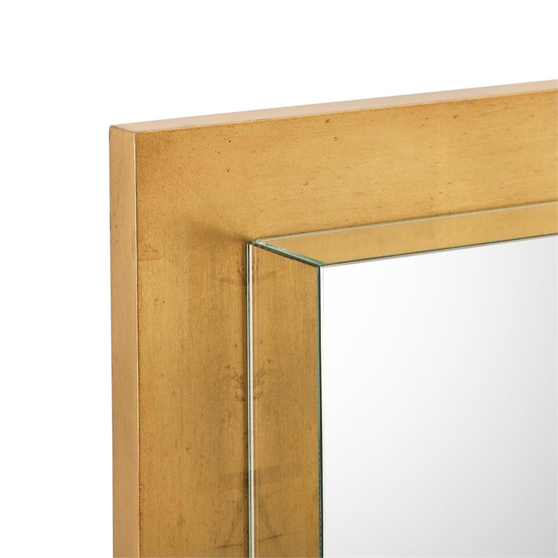 Miroir à carreaux, doré