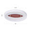  Modern Football Pattern Integrated Led Flush Mount With White Acrylic Shade