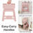 Letyton 10.6 Inch Lightweight Folding Step Stool, Plastic Foldable Step Stools Stepping Stool With Handle For Kids And Adults, 300 Lb Capacity-1595931454