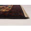 Tapis noir / brun en laine noué à la main de conception unique 3 pi 6 po x 6 pi New Age