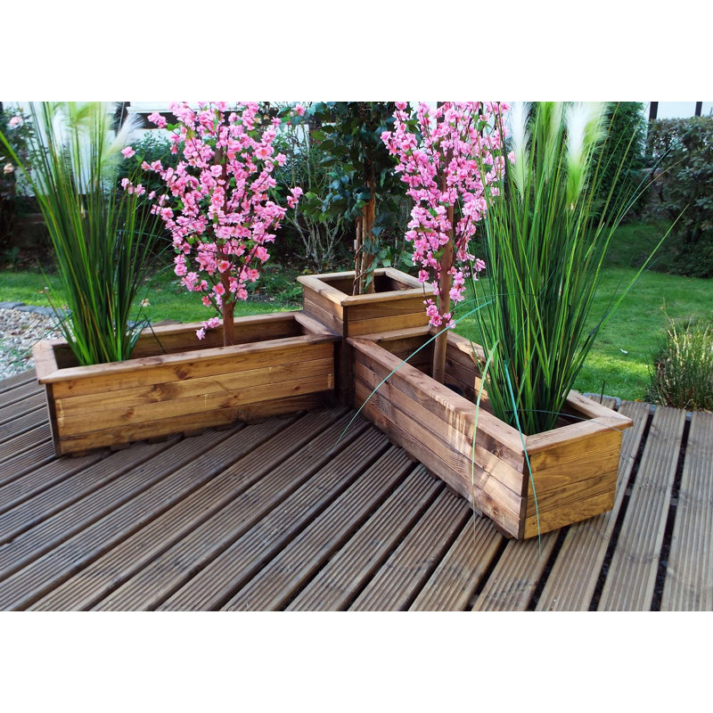 Macy Handmade Wood Planter Box