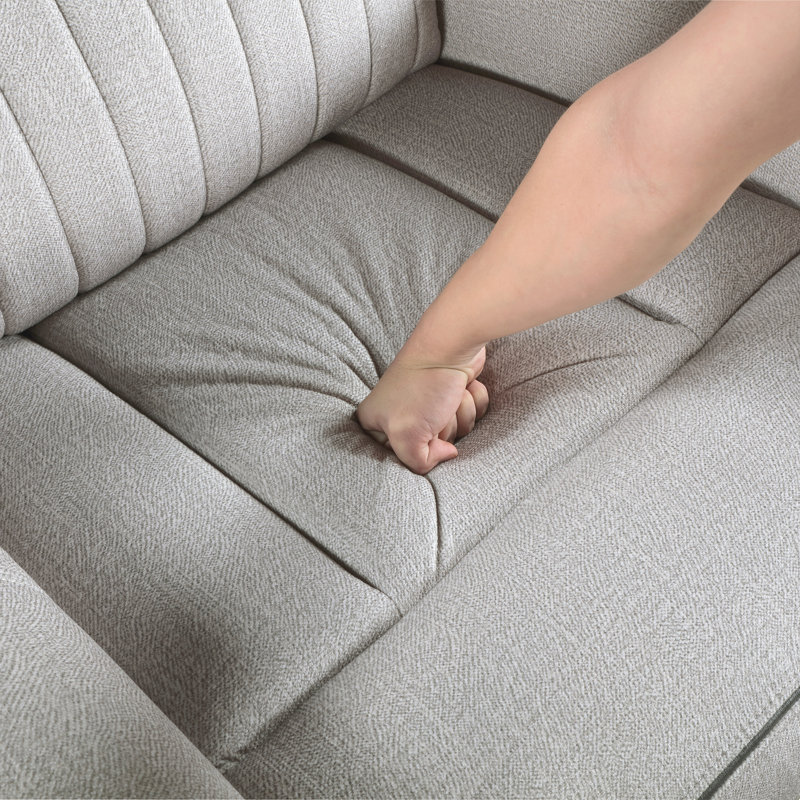Fauteuil inclinable électrique en microfibre texturée 41 po Cappella, Électrique - Bouton-poussoir
