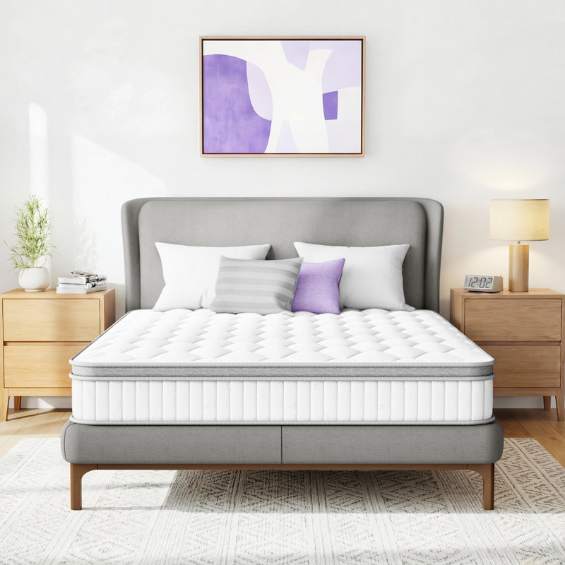 Matelas hybride moelleux 10,5 po - Sleep by Wayfair ™, Lit double, 10