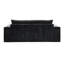 Canapé rembourré 3 places en chenille de 80,7 po avec accoudoirs larges, coussin épais, dossier ergonomique pour le salon, la chambre à coucher ou le bureau, bleu / vert / noir-553005998