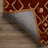 Addison Calabar Transitional Abstract Diamond Rust 5’ X 7’6" Area Rug-67587924