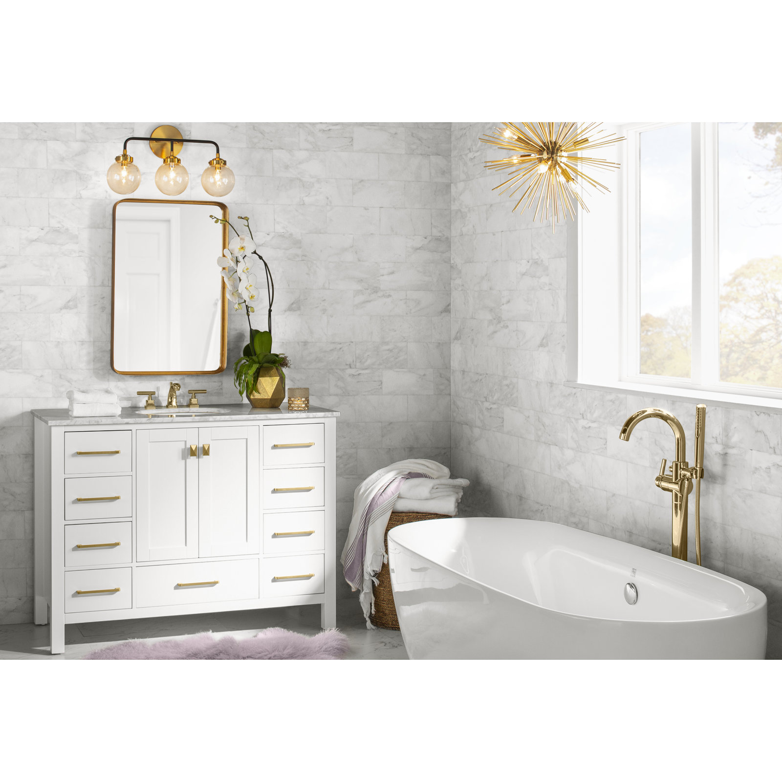 Rylie Accent Mirror, Antique Gold,  30.25" H x 20.13"