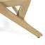 2 fauteuils club d'extérieur - construction en bois brun et stable