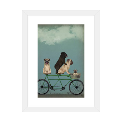 " Pug Tandem " by Fab Funky
