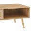 Table basse en rotin de 41,34 po, porte coulissante pour rangement, pieds en bois massif, table de salon moderne, naturel-131261694