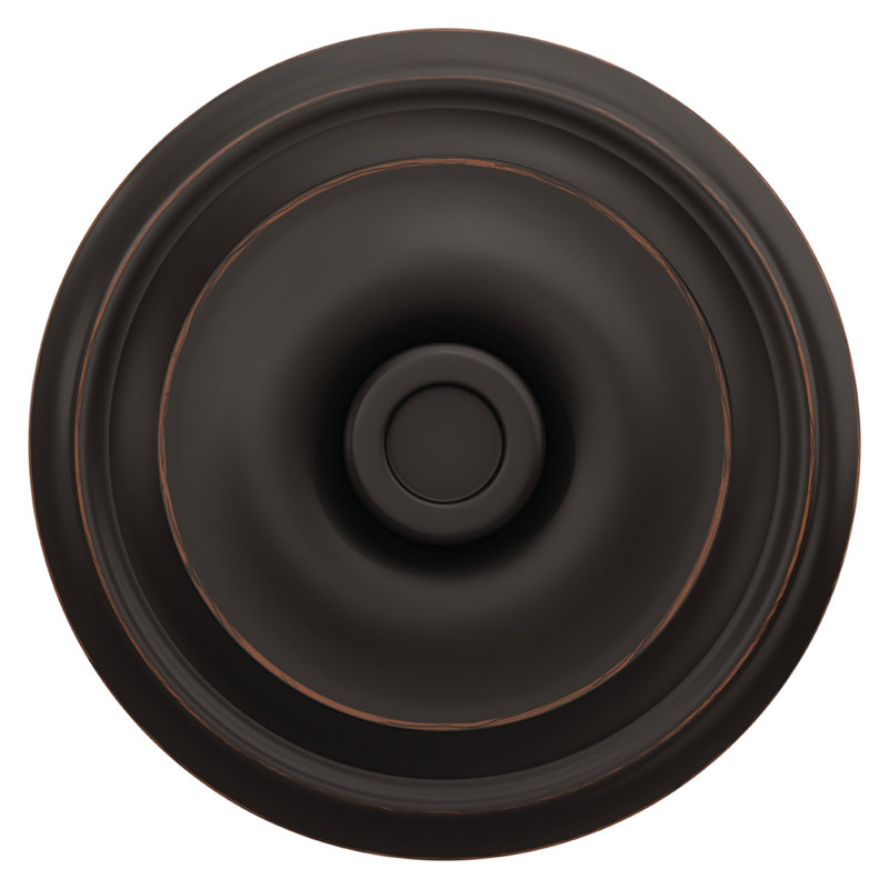 Georgian Privacy Knob Bed and Bath Lock, Distressed Nickel