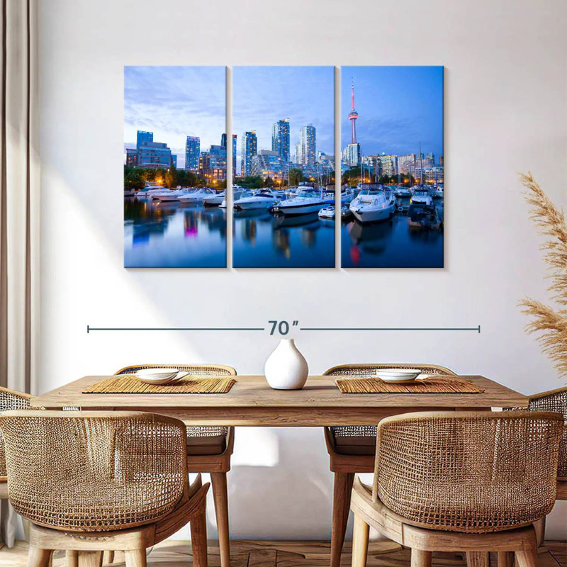 Sireci Toronto Waterfront Blue Hour, 36" H x 57" W