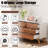 48 Inch 6 Drawer Bedroom Dresser, Modern Wood Double Dressers, Wooden Storage Cabinet For Living Room, Hallway, Entryway - Walnut