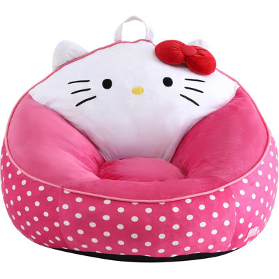 Sanrio Hello Kitty Kids Foam Filled Bean Bag Chair, Decorative Lounge Chair for Kids
