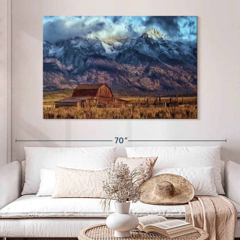 Lilie Mormon Barn en automne, H 34 po x l 51 po