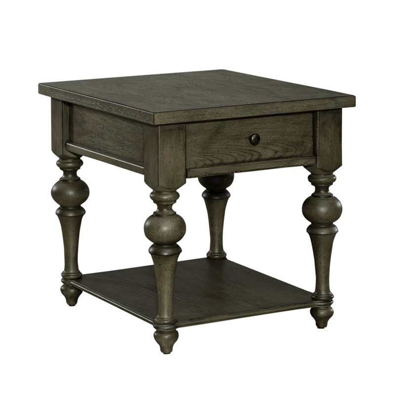 Table de bout Aisja avec tiroir et rangement