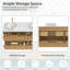 Meuble-lavabo double flottant 60 po Newark
