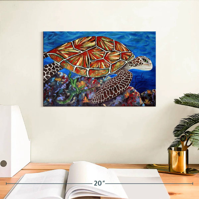 Tortue de mer Brampt Splashy, H 8 po x l 12 po