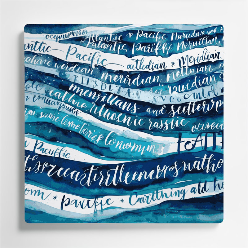 Art nautique bleu, art nautique, H 12 po x l 12 po