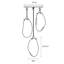 Luminaire suspendu liquide 3 lumières DEL-381955203-381955207