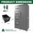 Durable Metal Storage Vertical Filing Cabinet with Lock, 4 Drawers and 1 Door for Versatile Use in Schools, Homes, and Offices-129472272