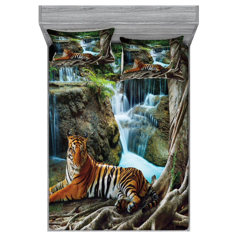 Microfiber Sheet Set, Queen Sheet Set with Fitted Sheet