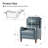 Beecher Traditional 28.75" Wide Genuine Leather Manual Club Recliner with Solid Wood Legs-292004020