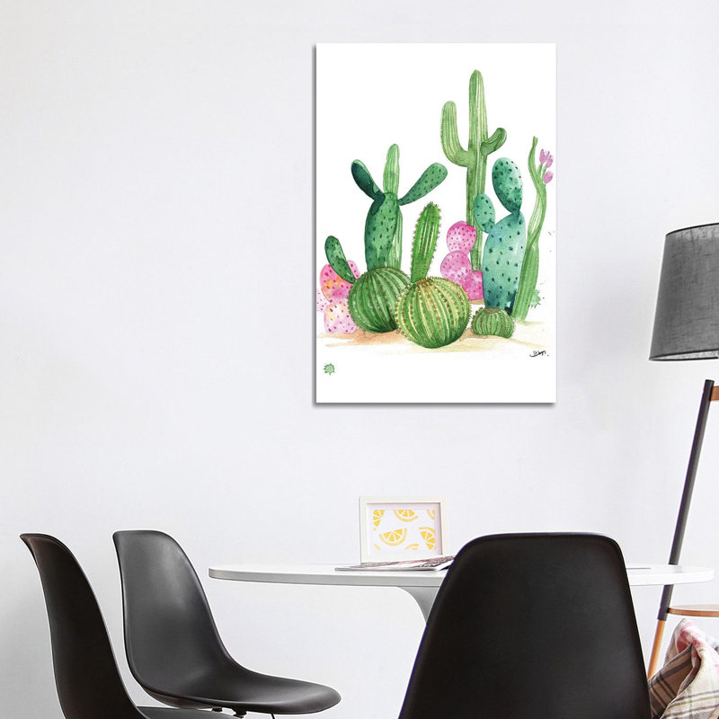 Cactus 1 Piece Wrapped Canvas Painting, 101.6 cm H x 66.04 cm W x 1.91 cm D