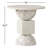 Zed Genuine Marble Pedestal End Table-84529860