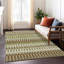 Tapis intérieur / extérieur vert en polyester tissé à la machine Cearah-109575611