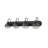 Bruges 4-Light Vanity Matte Black