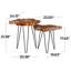 Ensemble de tables d'appoint 2 pièces Binoche