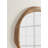 Irregular Mango Wood Round Mirror