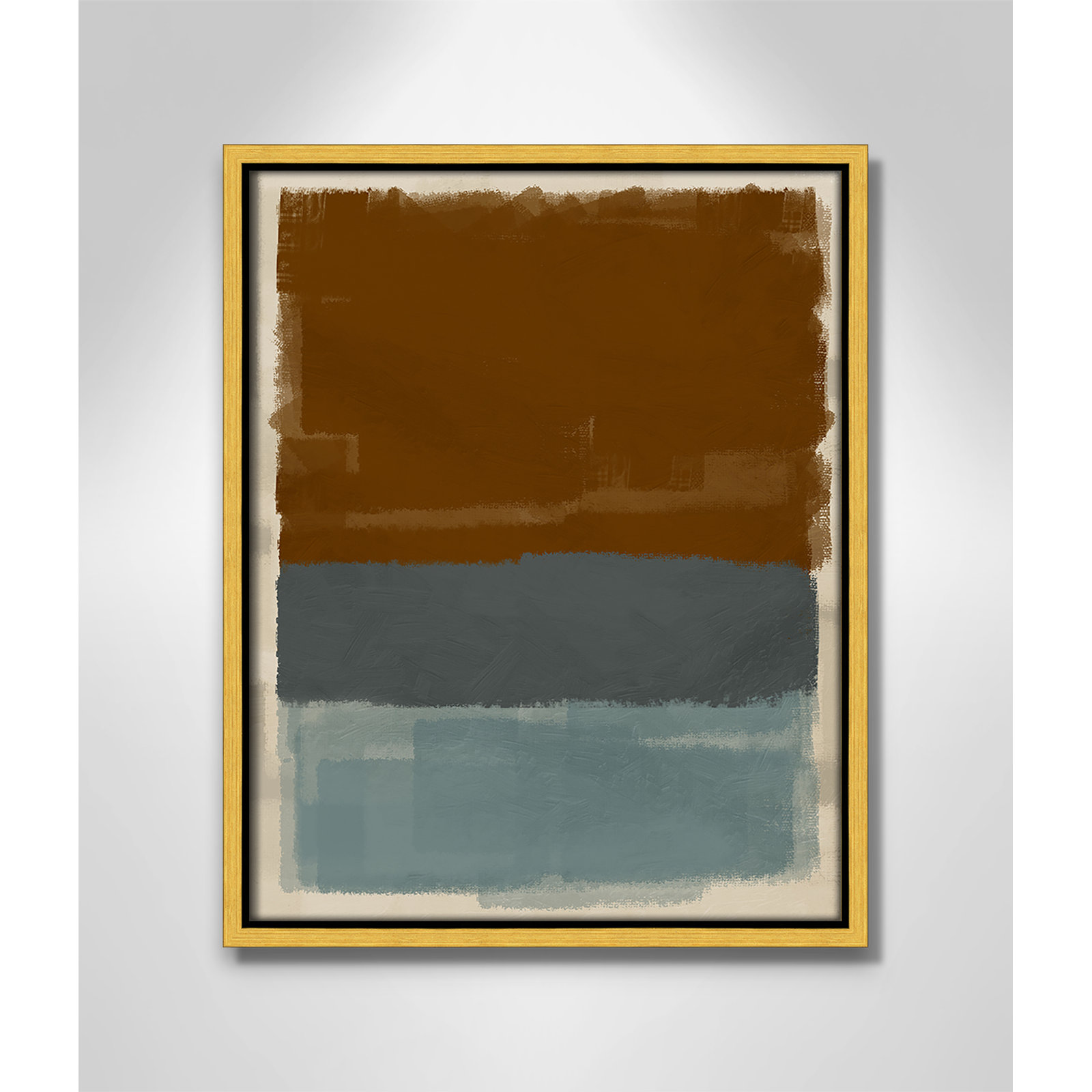 Turbulent Honesty Print by Marcus Prime, 12.5'' W x 15.5'' H, Gold Floater