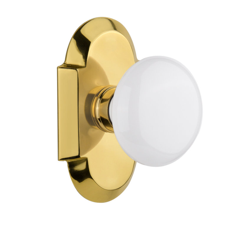 Cottage Plate with White Porcelain Door Knob Nostalgic Warehouse 