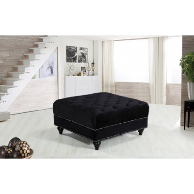 Crosier 85cm Wide Tufted Square Ottoman