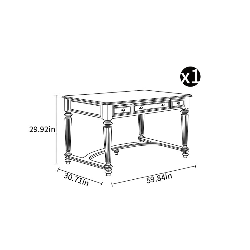 Bureau de style rétro American Country