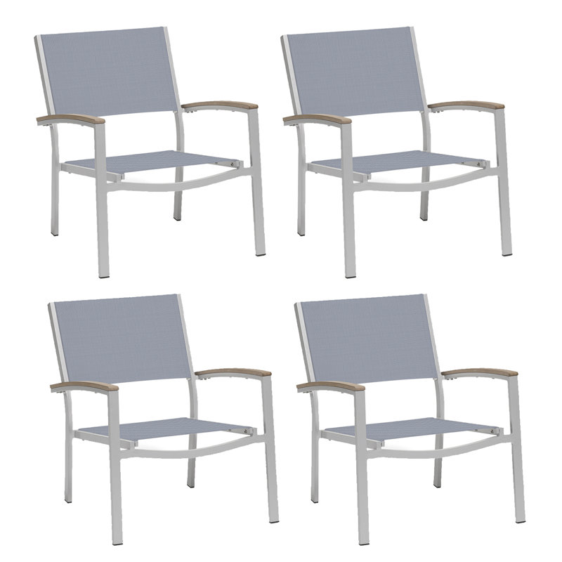 Travira Outdoor Teak Armchair, Slate, Tekwood Vintage