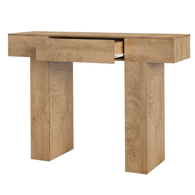 Farmhouse Rustic Console Table with Storage Drawer – 47" Narrow Sofa Table for Entryway, Hallway, Living Room – Slim Wood Foyer Furniture, Easy Assemb