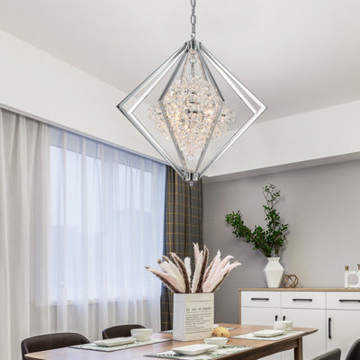 Savanah 4-Light Chandelier With Clear Crystal Accents