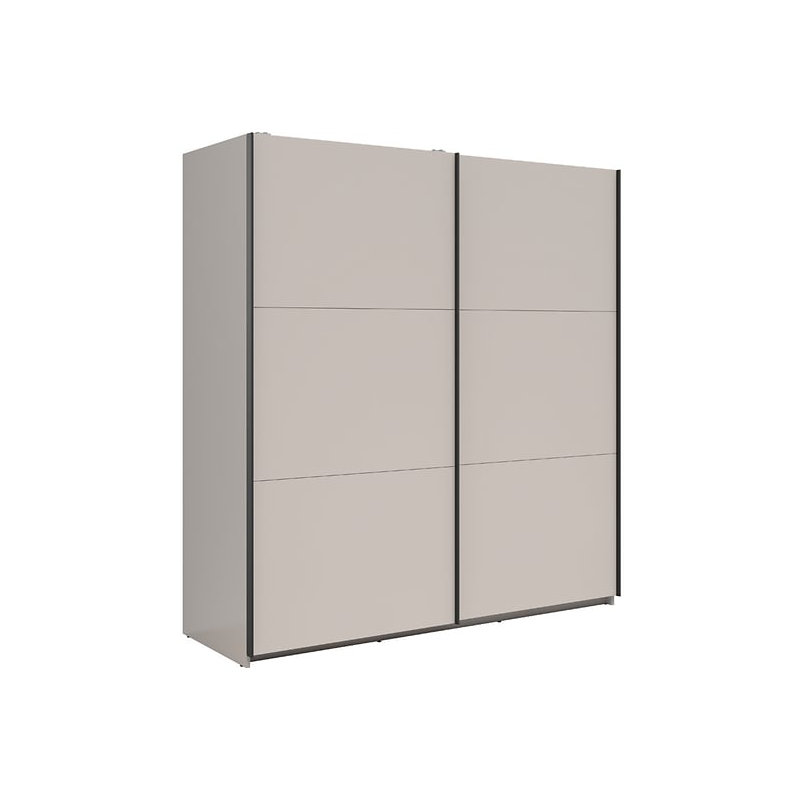 Beverlyn Manufactured Wood Wardrobe, 196cm H x 184cm W x 60cm D, Cashmere