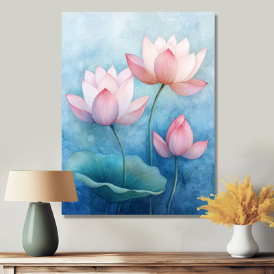 Harmonie du lotus rose dans l'étang III
