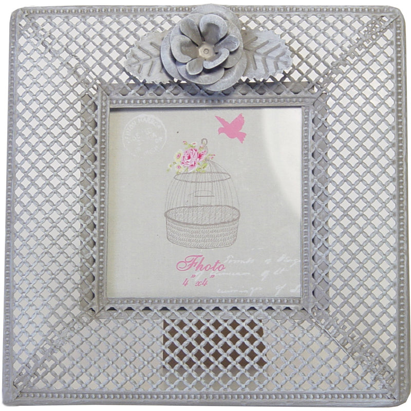Coble Grey Metal Picture Frame, 19cm x 19cm