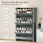 HOMCOM 18-Shoe Storage Cabinet 6 Shelves 3 Drawers Tabletop-47245032