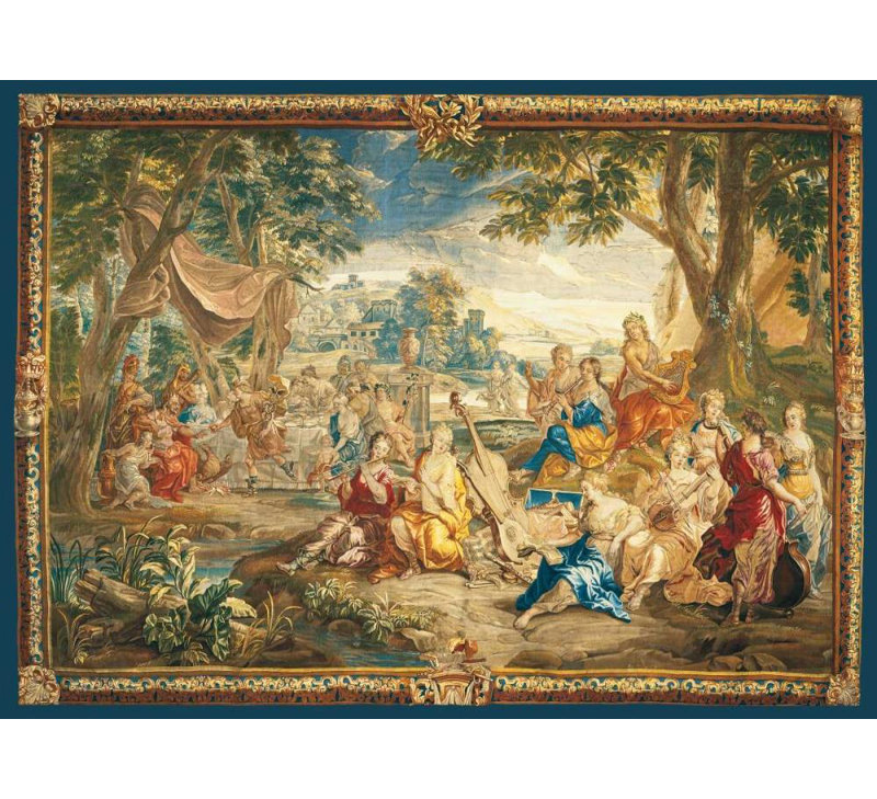 Red Barrel Studio Anonymous Gallery Wrapped Canvas Art Titled: Brussels Tapestry, H 36 po x l 48 po
